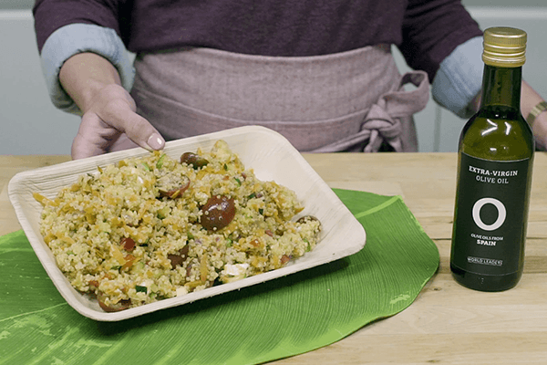 Ensalada de quinoa con hortalizas 
