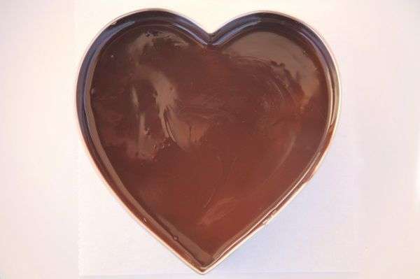 Corazón de chocolate