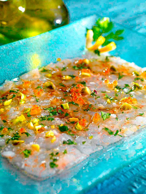 carpaccio de gambas