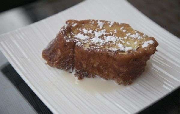 Torrija con azucar glass