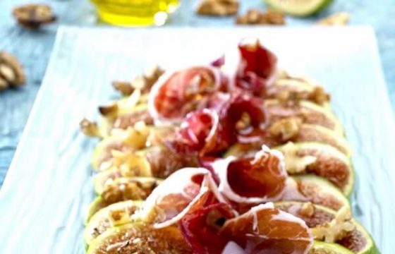 Carpaccio de higos y jamón