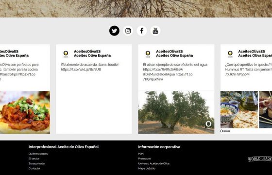 Aceites de Oliva de España llena de aroma y sabor las redes sociales de todo el mundo