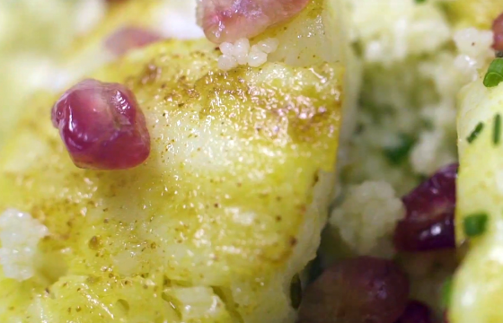 Bacalao a la plancha con aderezo de especias