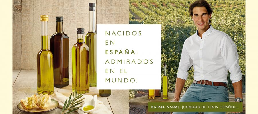 Aceites de Oliva de España y Rafa Nadal: nacidos en España, admirados en el mundo