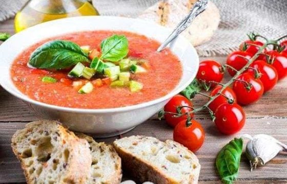 Gazpacho con pimientos asados