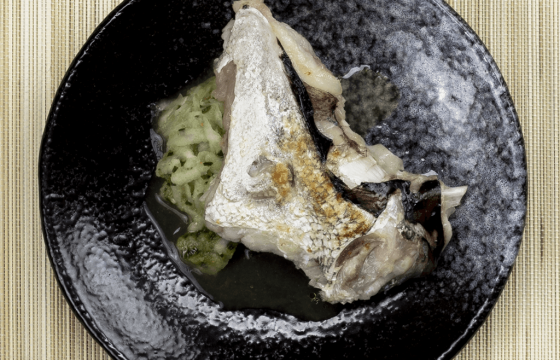 Oreja de pescado blanco a la plancha