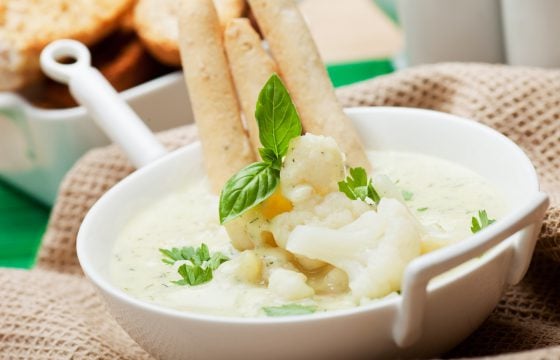 Sopa de coliflor con sabor a Zacatecas