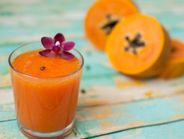 Smoothie de mango, papaya y zanahoria Aceites de Oliva de España