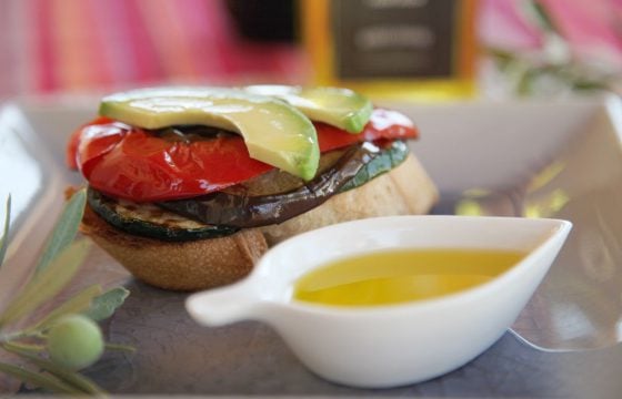 Tosta de verduras asadas