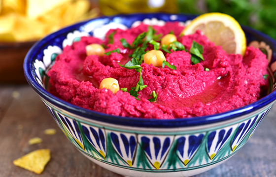 Hummus de remolacha