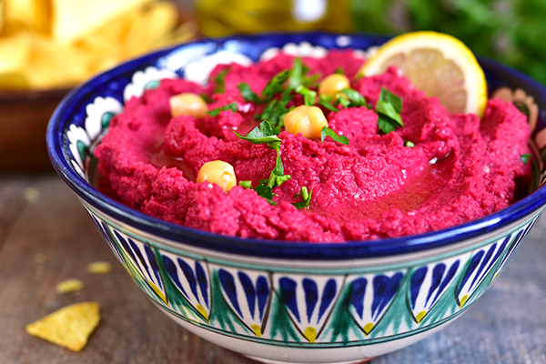 Hummus de remolacha