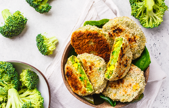 Tortitas de brócoli y queso