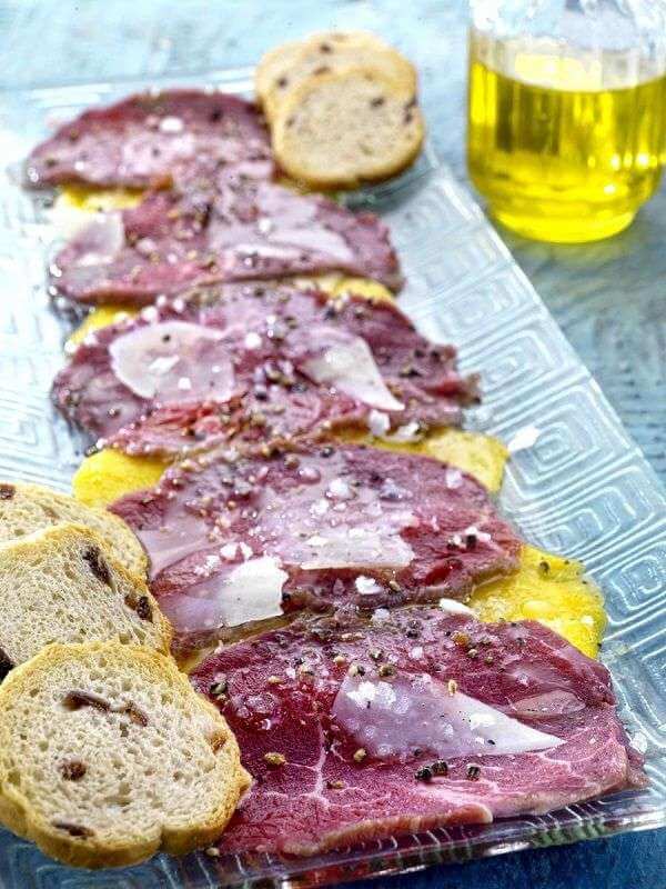 Carpaccio de solomillo de buey