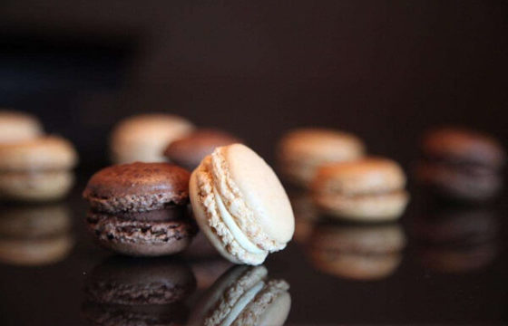 Macarons con chocolate y aceite de oliva de Maricú