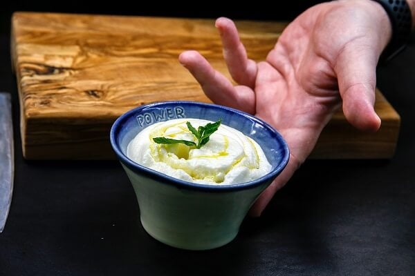 Espuma de aceite de oliva virgen extra