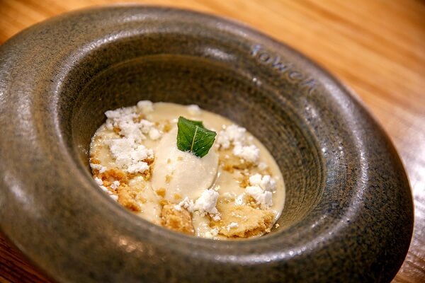 Yogur emulsionado con AOVE y su helado