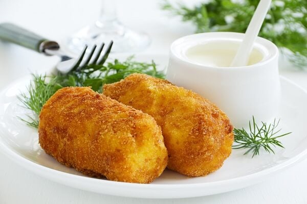 Croquetas de bacalao preparadas con aceite de oliva