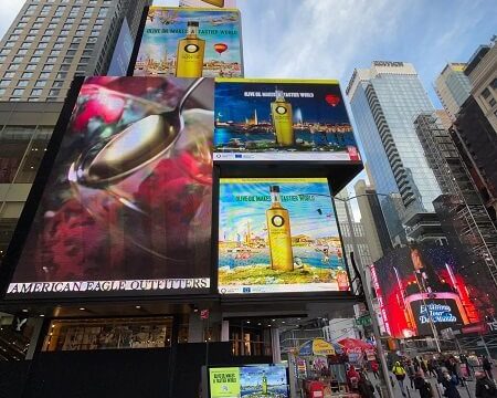 La campaña de promoción Olive Oil World Tour se despide a lo grande estas Navidades, con acciones espectaculares en Madrid, Nueva York, Tokio o Miami