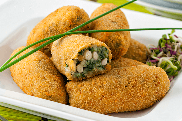 Croquetas de espinacas y piñones, receta paso a paso