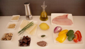 Ingredientes para receta de rodaballo al chocolate