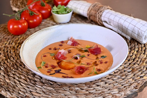 Crema templada de tomate