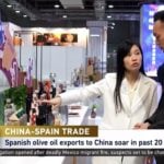 El canal chino público de televisión CGTN se hace eco del espectacular liderazgo de los Aceites de Oliva de España en ese mercado