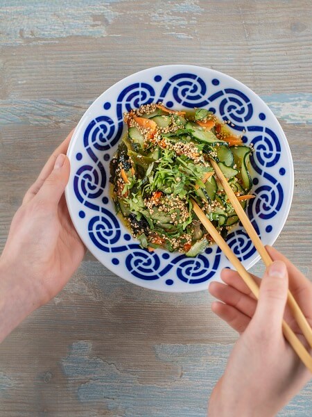 Ensalada japonesa de pepino