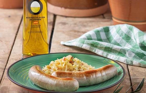 Salchicha Bratwurst con chucrut