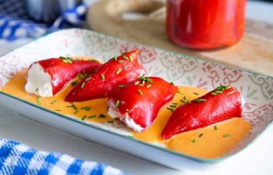 Receta: Pimientos del piquillo rellenos de bacalao