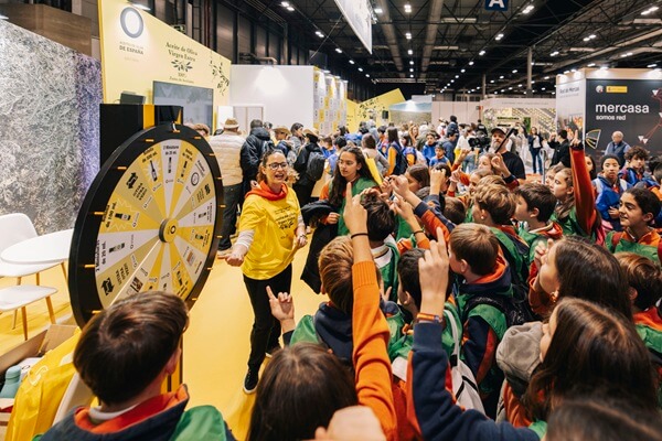 El público también pudo concursar en nuestra ruleta para evaluar sus conocimientos sobre la cultura de los Aceites de Oliva