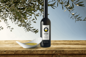 botella de aceite de oliva de España