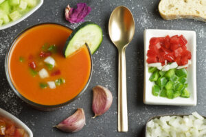 Ingredientes de un gazpacho
